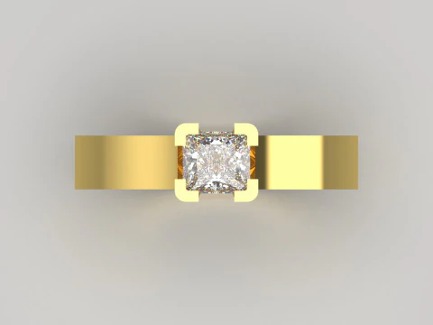 Длинное кольцо-пасьянс &laquo;Принц&raquo; 3D Принт Модель