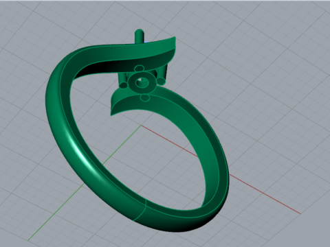 スプリット シャンク ソリティア STL 3D ゴールド ジュエリー リング モデル sr0043 3D プリント モデル 3Dプリントモデル