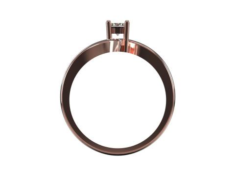 スプリット シャンク ソリティア STL 3D ゴールド ジュエリー リング モデル sr0043 3D プリント モデル 3Dプリントモデル