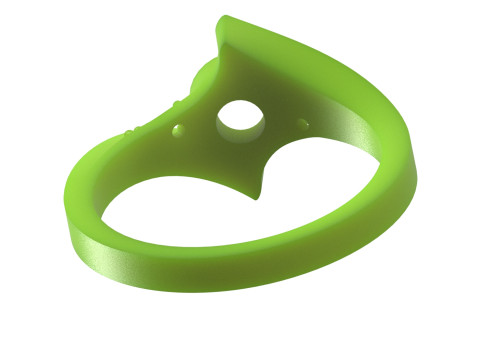 सॉलिटेयर एसटीएल 3डी प्रिंट करने योग्य गोल्ड रिंग मॉडर्न बाईपास मॉडल एसआर0112 3D प्रिंट मॉडल