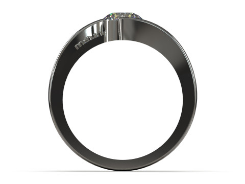 Solitario STL stampabile in 3D Anello Bejeweled Arm modello sr0111 Modello di stampa 3D