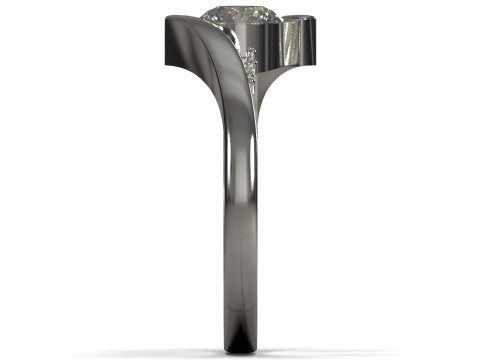 Solitario STL stampabile in 3D Anello Bejeweled Arm modello sr0111 Modello di stampa 3D