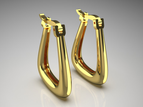 Model anting emas STL 3D yang dapat dicetak ge0026 Model Cetak 3D