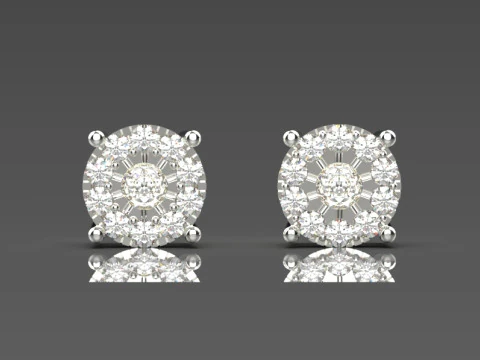 Ювелирные изделия stl 3d модель серьги для печати je0090 3D Принт Модель