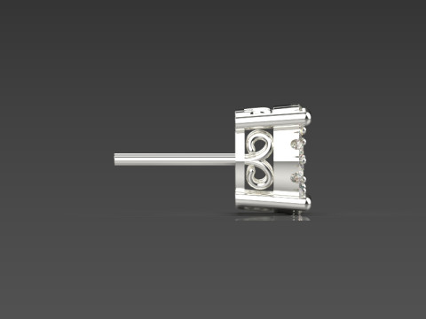 보석 stl 3d 인쇄 가능한 귀걸이 모델 je0090 3D 프린트 모델