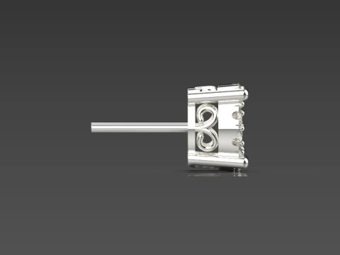 Ювелирные изделия stl 3d модель серьги для печати je0090 3D Принт Модель