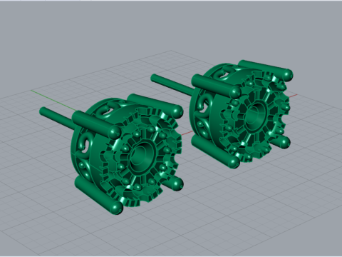 보석 stl 3d 인쇄 가능한 귀걸이 모델 je0090 3D 프린트 모델