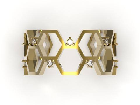 Entrepreneur Bee STL 3D gold Ring model jr00296 3D print model 3D Print Model