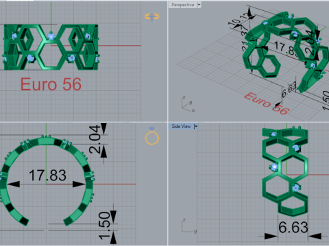 Entrepreneur Bee STL 3D gold Ring model jr00296 3D print model 3D Print Model