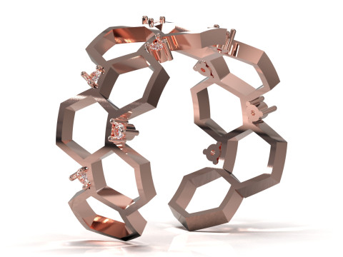 Entrepreneur Bee STL 3D gold Ring model jr00296 3D print model 3D Print Model