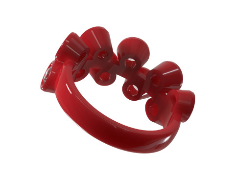 Galaxy of Colors stl 3d jewelry gold Ring model jr00298 3D Print Model