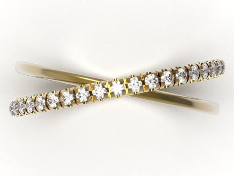 Braided Woven stl 3d jewelry gold Ring model jr00299 3D print model 3D Print Model