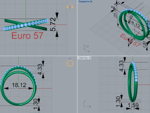 Braided Woven stl 3d jewelry gold Ring model jr00299 3D print model 3D Print Model