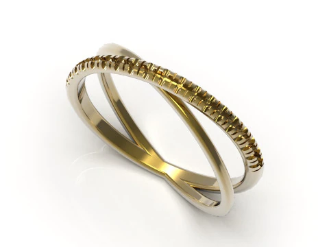 Плетеное тканое stl 3d ювелирное золотое кольцо модель jr00299 3D модель для печати 3D Принт Модель