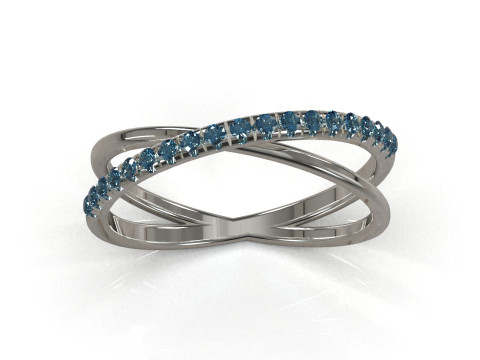 Braided Woven stl 3d jewelry gold Ring model jr00299 3D print model 3D Print Model