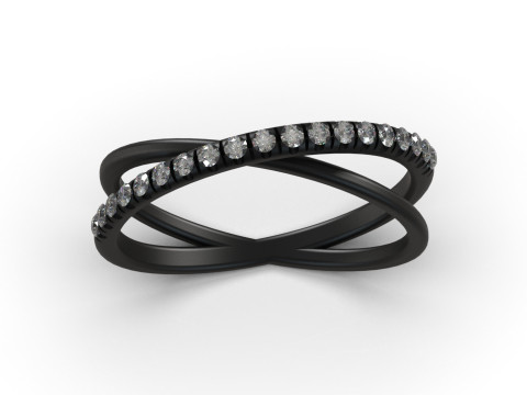 Braided Woven stl 3d jewelry gold Ring model jr00299 3D print model 3D Print Model