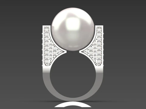 Artistic Volume stl 3d printable Ring model pr0038 3D Print Model