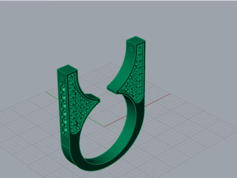 Artistic Volume stl 3d printable Ring model pr0038 3D Print Model
