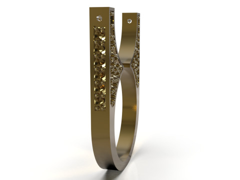 Artistic Volume stl 3d printable Ring model pr0038 3D Print Model