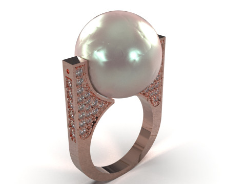 Artistic Volume stl 3d printable Ring model pr0038 3D Print Model