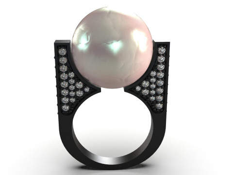 Artistic Volume stl 3d printable Ring model pr0038 3D Print Model