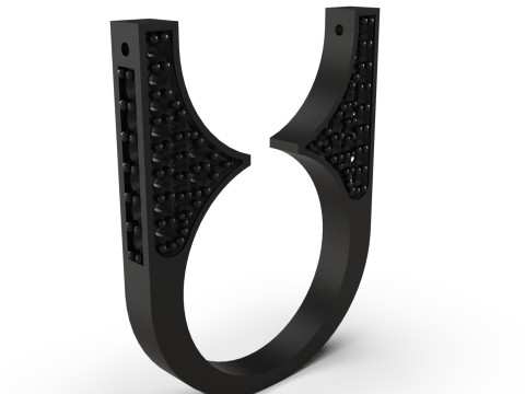 Artistic Volume stl 3d printable Ring model pr0038 3D Print Model