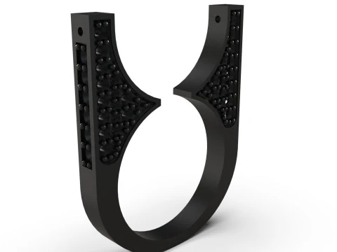 Artistic Volume stl 3d printable Ring model pr0038 3D Print Model