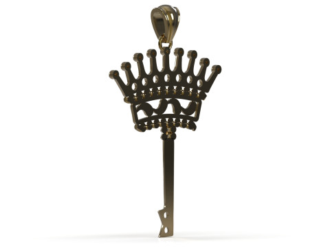 Key of Power and Mystery stl 3d printable Pendant model gp0496 3D Print Model