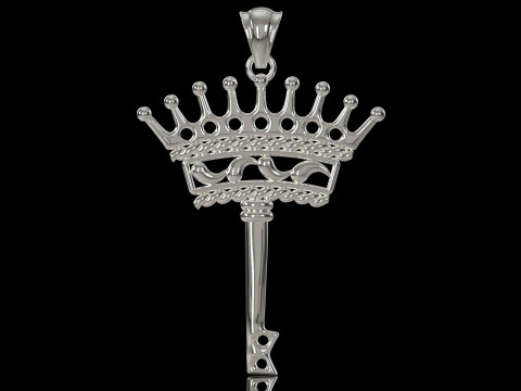 Key of Power and Mystery stl 3d printable Pendant model gp0496 3D Print Model