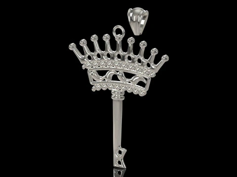 Ключ силы и тайны stl 3d модель подвески для печати gp0496 3D Принт Модель