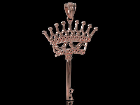 Key of Power and Mystery stl 3d printable Pendant model gp0496 3D Print Model