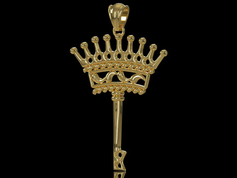 Key of Power and Mystery stl 3d printable Pendant model gp0496 3D Print Model