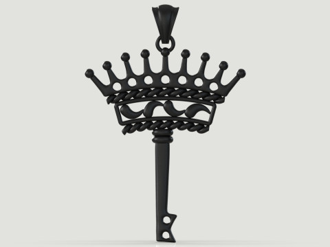 Key of Power and Mystery stl 3d printable Pendant model gp0496 3D Print Model