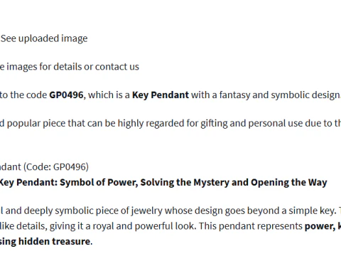 Ключ силы и тайны stl 3d модель подвески для печати gp0496 3D Принт Модель