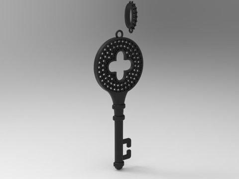 Key of Dreams stl 3d printable Pendant model jp0399 3D Print Model