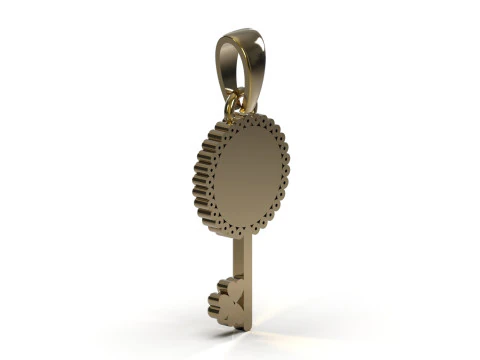 Classic and Minimal Key stl 3d Pendant model gp0227 3D Print Model