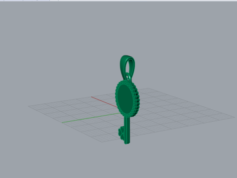 Classic and Minimal Key stl 3d Pendant model gp0227 3D Print Model