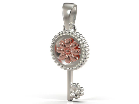 Classic and Minimal Key stl 3d Pendant model gp0227 3D Print Model