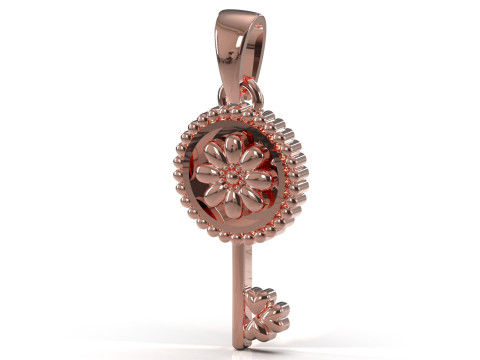 Classic and Minimal Key stl 3d Pendant model gp0227 3D Print Model