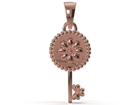 Classic and Minimal Key stl 3d Pendant model gp0227 3D Print Model