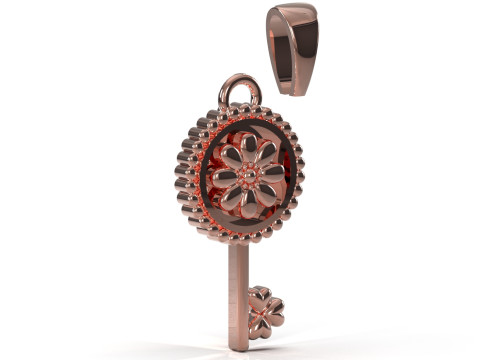 Classic and Minimal Key stl 3d Pendant model gp0227 3D Print Model