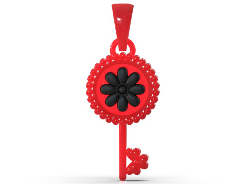 Classic and Minimal Key stl 3d Pendant model gp0227 3D Print Model