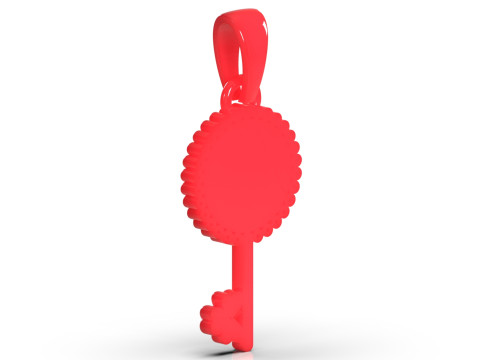 Classic and Minimal Key stl 3d Pendant model gp0227 3D Print Model