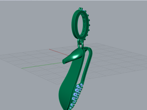 High Heel Shoe Design stl 3d jewelry Pendant model jp0403 3D print model 3D Print Model