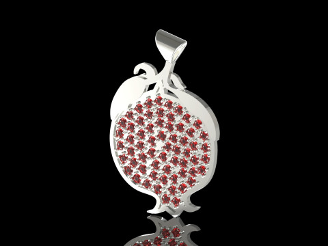 Jewelry stl 3d printable Pomegranate Pendant model jp0243 3D Print Model