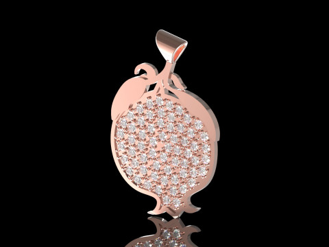 Jewelry stl 3d printable Pomegranate Pendant model jp0243 3D Print Model