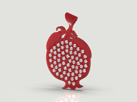 Jewelry stl 3d printable Pomegranate Pendant model jp0243 3D Print Model