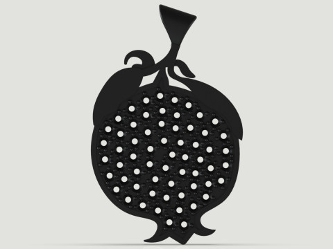 Jewelry stl 3d printable Pomegranate Pendant model jp0243 3D Print Model