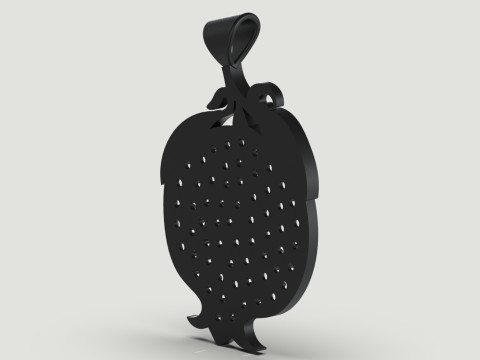 Jewelry stl 3d printable Pomegranate Pendant model jp0243 3D Print Model