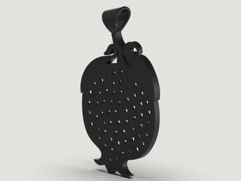 Ювелирные изделия stl 3d кулон с гранатом для печати, модель jp0243 3D Принт Модель